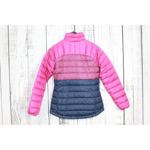 LL Bean 650 Down Fill Colorblock Full Zipper Jacket Pink Blue XXS Pet - Picture 5 of 12